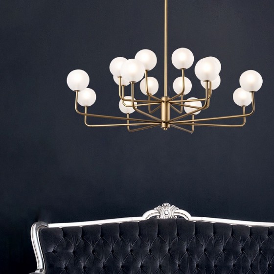 Πολύφωτο φωτιστικό ημιοροφής για 16 λάμπες G9 σε γλόμπους Φ10cm