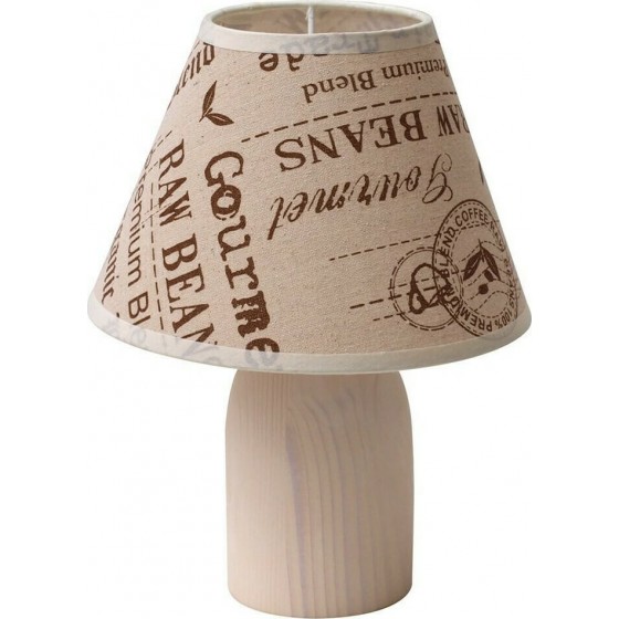 Πορτατίφ 27cm με βάση ανοιχτό ξύλο και καπέλο με γράμματα