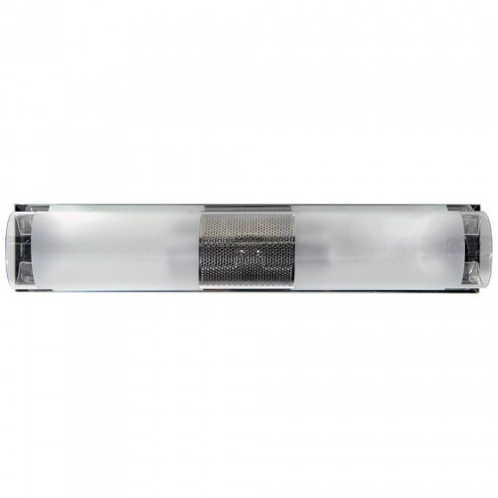 Απλίκα δίφωτη με γυαλί Φ35cm και νίκελ καθρέπτη