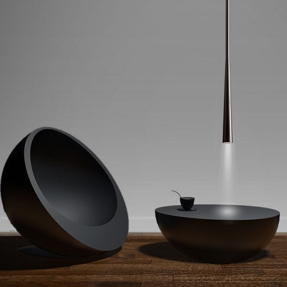 Κρεμαστό φωτιστικό σωλήνας Φ3x50cm για λάμπα G9