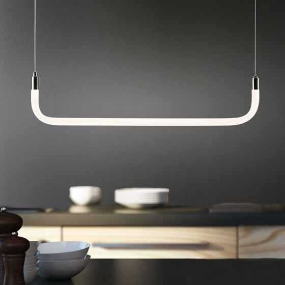 Γραμμικό κρεμαστό φωτιστικό μήκους 62cm ακρυλικό