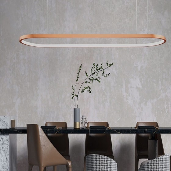 Οβάλ κρεμαστό φωτιστικό 25x90cm LED 40W