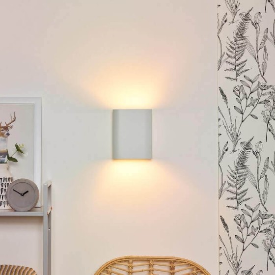 Φωτιστικό τοίχου decor up-down δίφωτο E14 16x20cm λευκό