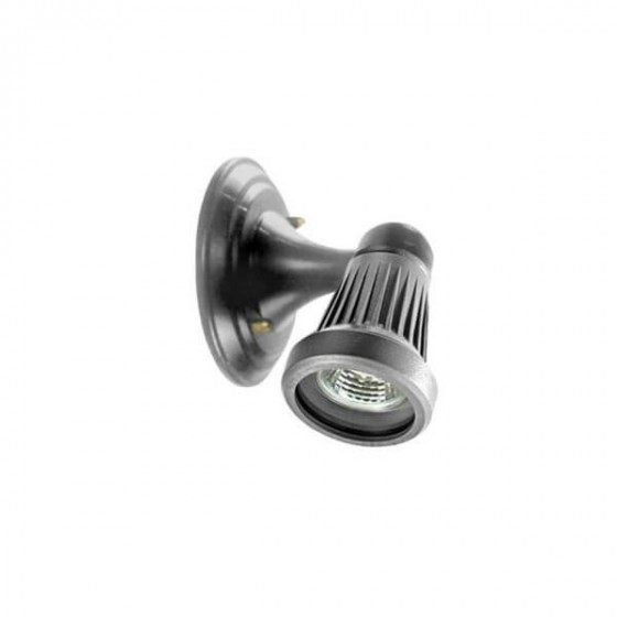 Σποτ αλουμινίου για εξωτερικό χώρο 16x13cm γκρι