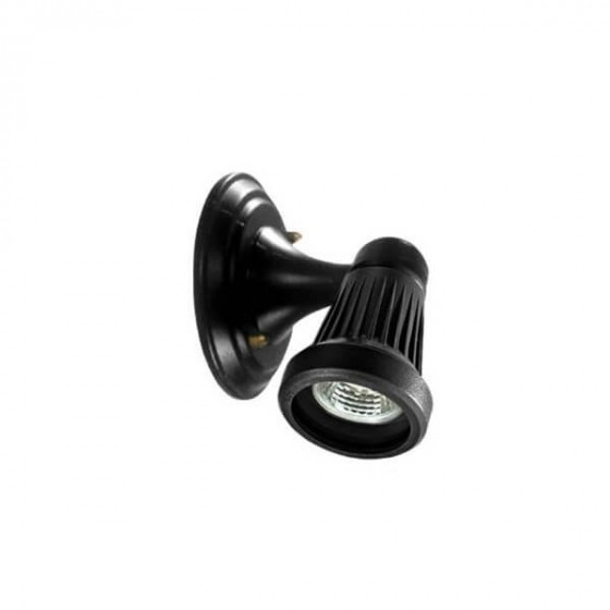 Σποτ εξωτερικού χώρου από αλουμίνιο 16x13cm μαύρο