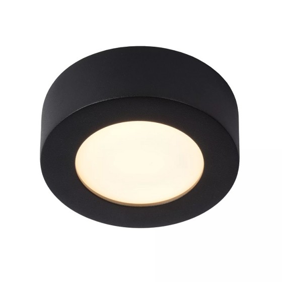 Φωτιστικό οροφής πάνελ-πλαφονιέρα LED 3000K IP44 Φ12cm μαύρο