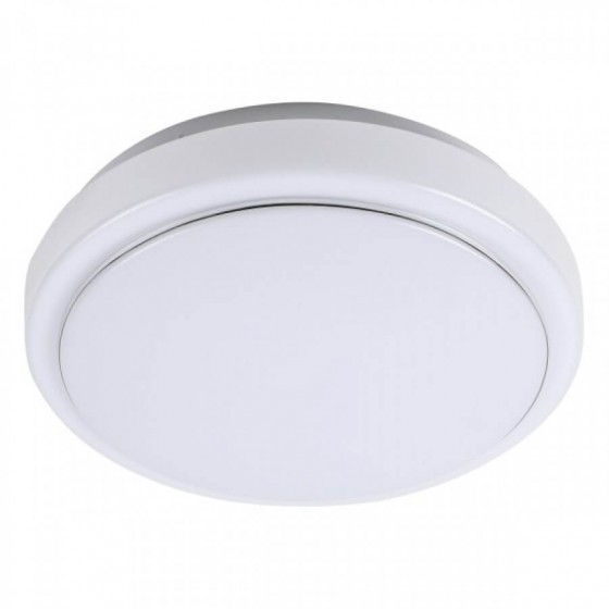 Πλαφονίερα οροφής LED πλαστική 3000Κ Φ32x10cm λευκή