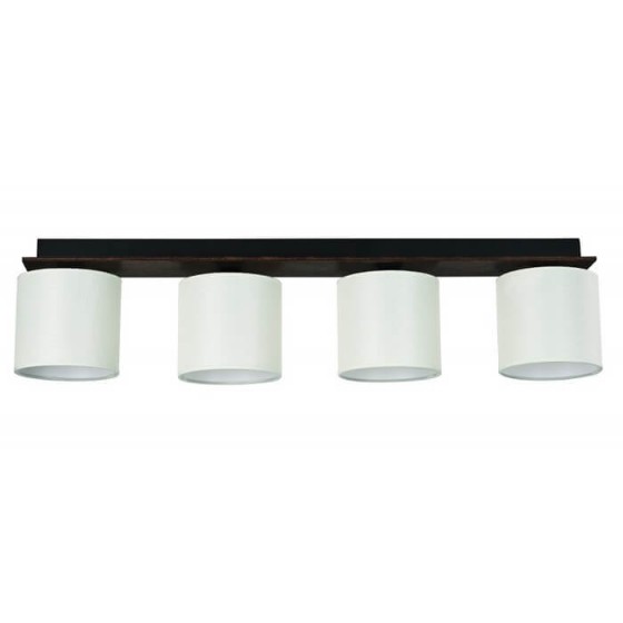 Φωτιστικό οροφής με τέσσερα αμπαζούρ μπεζ 90cm