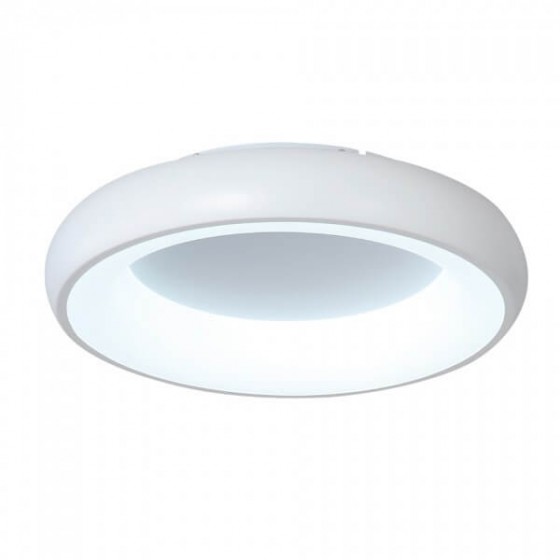 Φωτιστικό οροφής πλαφονιέρα Φ40x8cm LED CCT τηλεχειριζόμενο λευκό