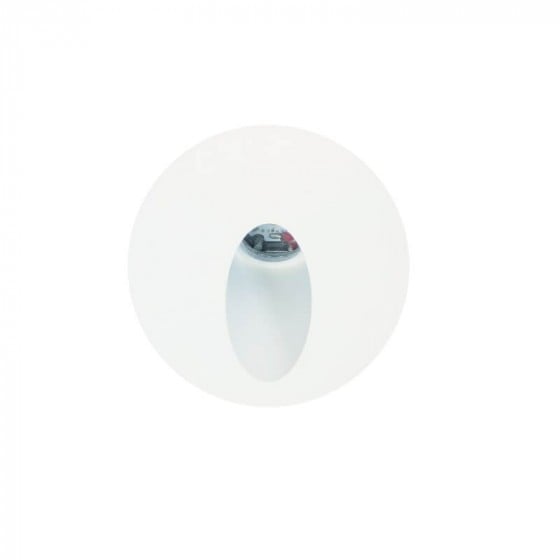 Λευκό χωνευτό σποτ μπετού δάκρυ Φ8cm LED 3000K