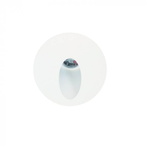 Λευκό χωνευτό σποτ δάκρυ γυψοσανίδας Φ8cm LED 3000K