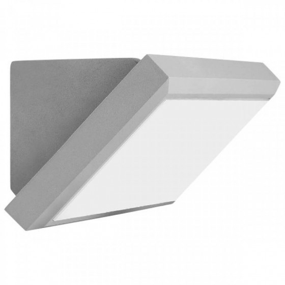 Απλίκα εξωτερικού χώρου LED CCT 27cm γκρι πλαστική