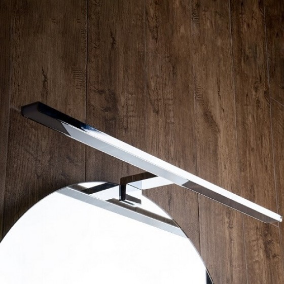 Φωτιστικό καθρέφτη LED ασημί 60cm με τρεις τρόπους τοποθέτησης