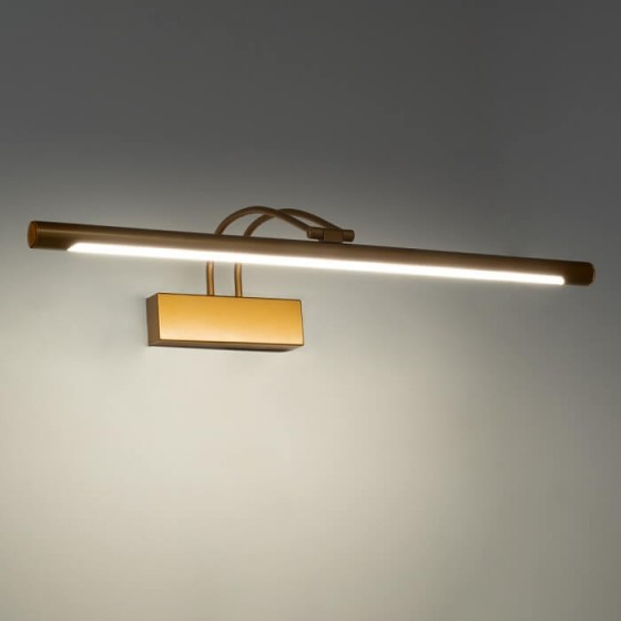 Κινητό φωτιστικό τοίχου για καθρέφτη 60cm LED χάλκινο