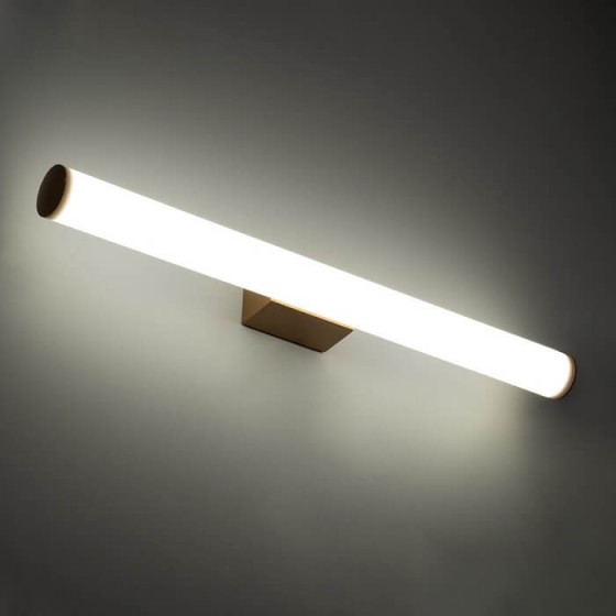 Χάλκινη κυλινδρική απλίκα καθρέφτη 60cm LED 4500K