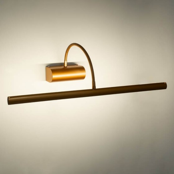 Γραμμικό φωτιστικό τοίχου με σπιράλ 60x24cm LED χάλκινο