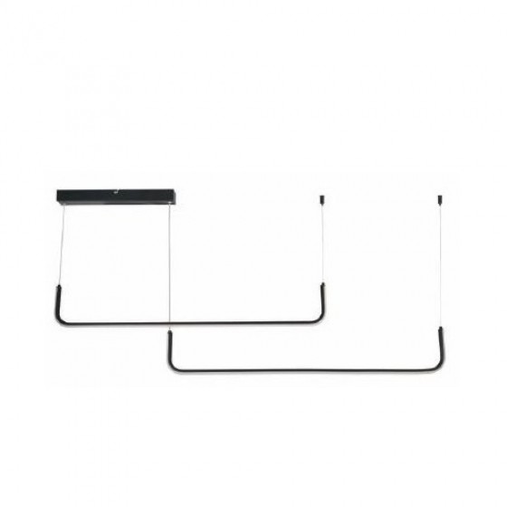 Κρεμαστό φωτιστικό με δύο γραμμικούς άξονες 100cm LED 3000K