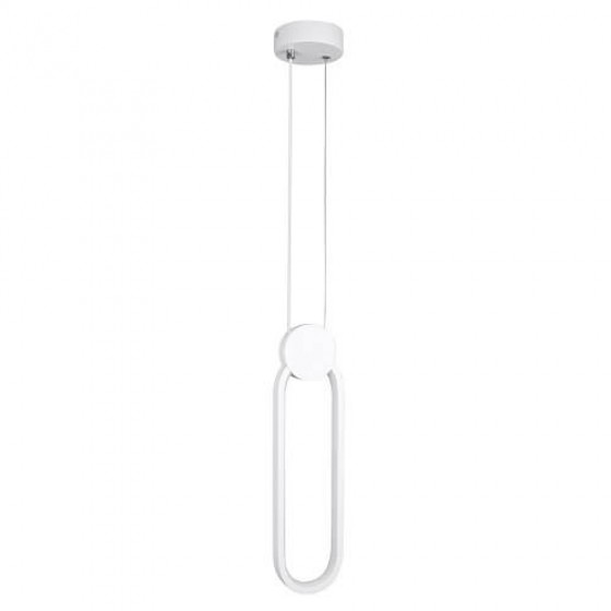 Κρεμαστό φωτιστικό LED CCT οβάλ λευκό Φ10x38cm