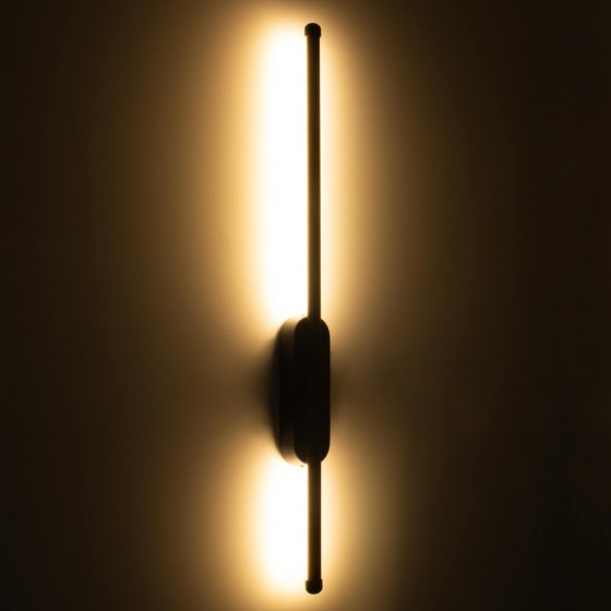 Φωτιστικό τοίχου LED slim γραμμικό 60cm χρυσαφί backlight