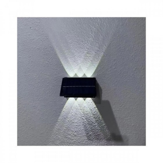 Ηλιακό φωτιστικό τοίχου αρχιτεκτονικού φωτισμού με έξι δέσμες LED 6000Κ