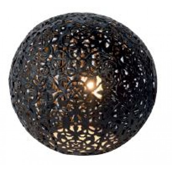 Retro πορτατίφ μαύρη μπάλα Ø15cm σε μαροκινό στυλ