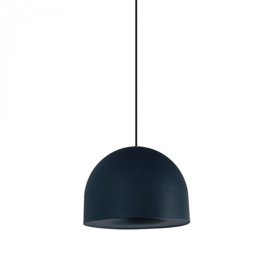 Φωτιστικό κρεμαστό μπλέ μεταλλική καμπάνα Φ40cm