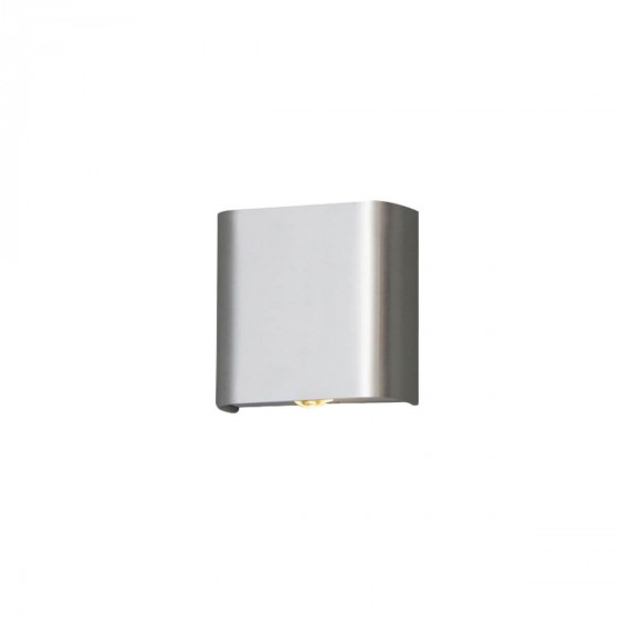 Απλίκα LED Up&Down 9x9cm σε απόχρωση αλουμινίου