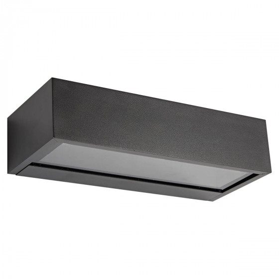 Απλίκα LED απο αλουμίνιο 25x11x6cm μαύρη