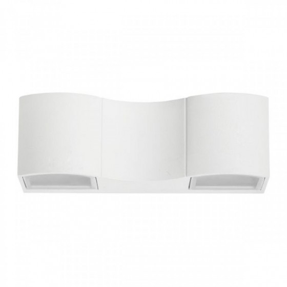 Απλίκα εξωτερικού χώρου LED Up&Down 21cm λευκή μεταλλική