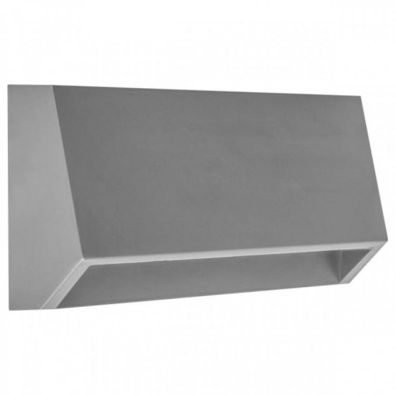 Απλίκα εξωτερικού χώρου τουβλάκι γκρι πλαστικό 16x7cm LED CCT