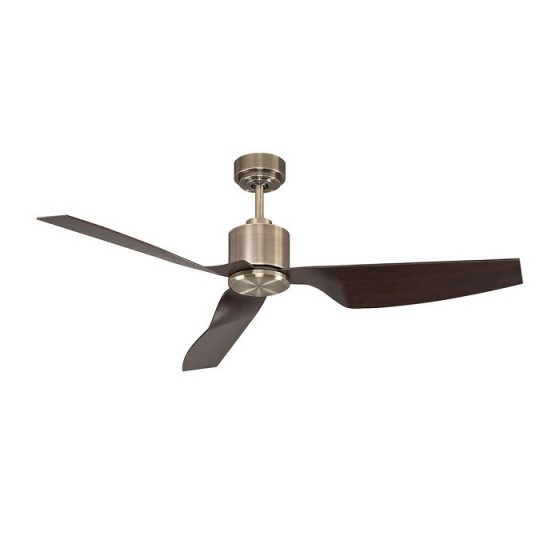 Μπρονζέ ανεμιστήρας οροφής Φ127cm με 3 καφέ πτερύγια ABS σε μοντέρνο σχέδιο