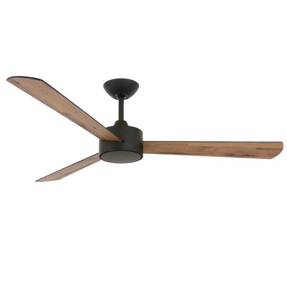 Ανεμιστήρας οροφής με 3 πτερύγια σε απόχρωση παλαιωμένου ξύλου Φ132cm χωρίς φως