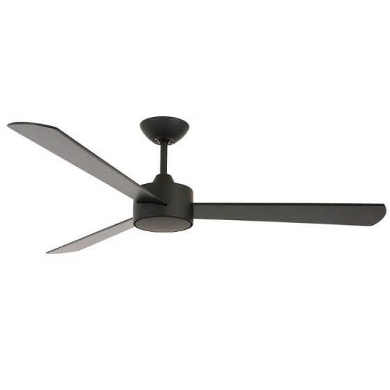 Ανεμιστήρας οροφής μαύρος με 3 πτερύγια ξύλινα Φ132cm χωρίς φως