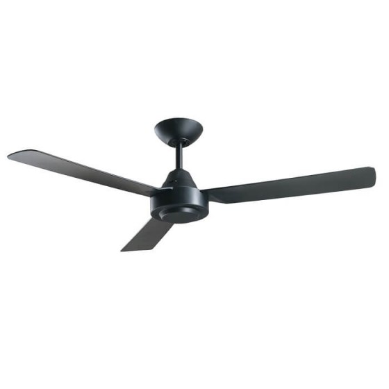 Μαύρος ανεμιστήρας οροφής χωρίς φως Φ122cm με 3 πτερύγια ABS