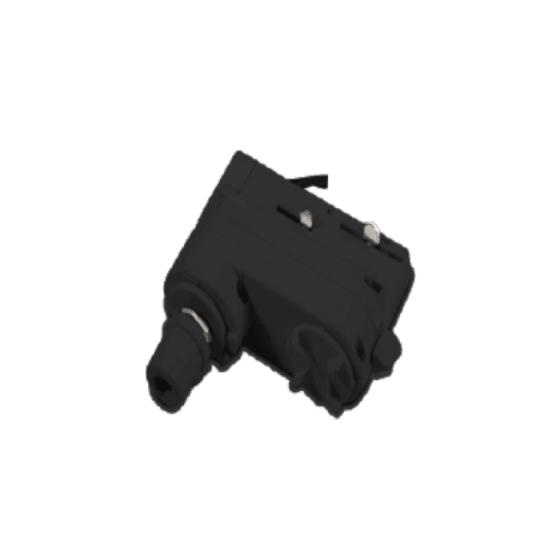 Αντάπτορας ράγας 4 καλωδίων τριφασικός μαύρος