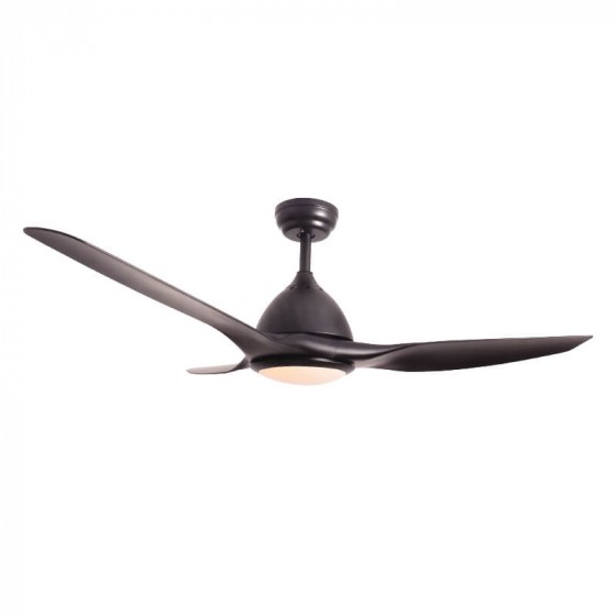 Ανεμιστήρας οροφής τηλεχειριζόμενος έξι ταχυτήτων LED CCT DIM Φ130cm μαύρος