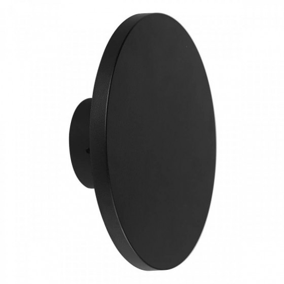 Μαύρη πλαστική απλίκα στεγανή LED CCT Backlight Φ17cm