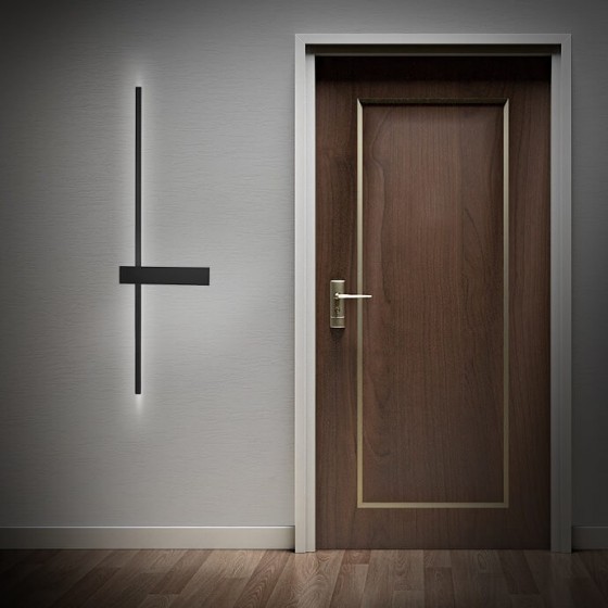 Γραμμική απλίκα τοίχου LED 80cm μεταλλική