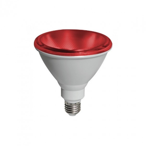 Κόκκινη Λάμπα LED PAR38 Ε27 15W Στεγανή IP65