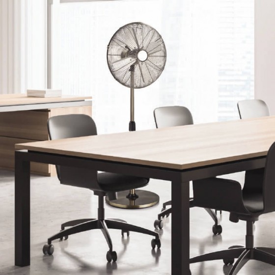 Νίκελ ανεμιστήρας ορθοστάσης Φ45cm με στιβαρή μεταλλική βάση