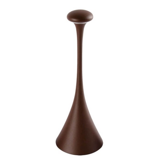 Μοντέρνο επιτραπέζιο φωτιστικό 29cm επαναφορτιζόμενο LED IP54 καφέ σκουριά