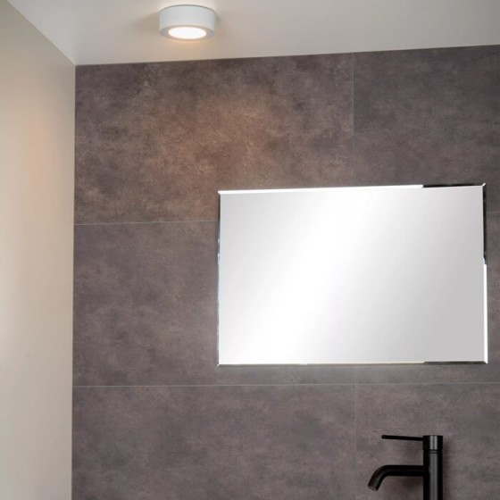 Φωτιστικό οροφής πάνελ-πλαφονιέρα LED 3000K IP44 Φ12cm λευκό