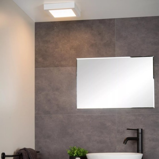 Φωτιστικό οροφής πάνελ-πλαφονιέρα 22x22cm LED 3000K IP44 λευκό