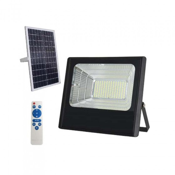 Προβολέας ηλιακός τηλεχειριζόμενος IP66 LED 6000K 200W