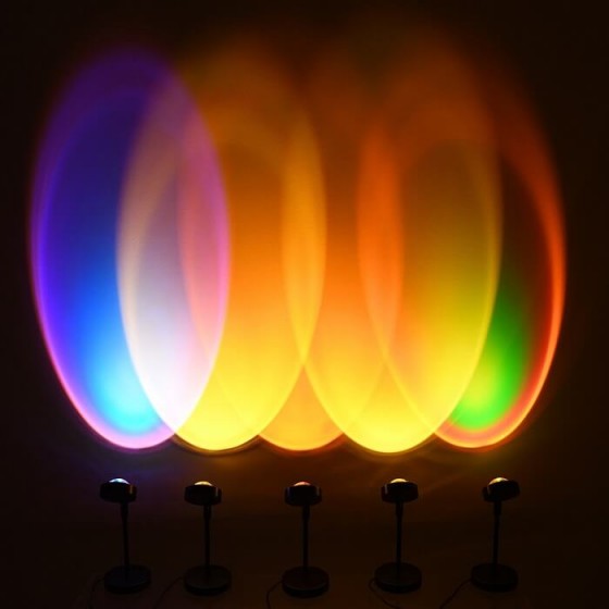 Επιτραπέζιο φωτιστικό 27cm με φακό ειδικού εφέ LED Rainbow Green