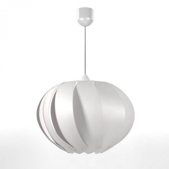Κρεμαστό φωτιστικό μπάλα λευκή PVC Φ40cm