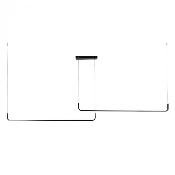 Κρεμαστό φωτιστικό γραμμικό με άξονες 120cm LED CCT μαύρο