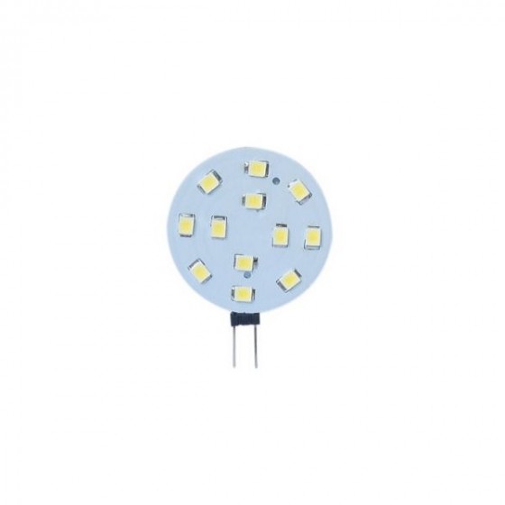 Καρφωτή Στρογγυλή Λάμπα G4 LED 2,5W Φυσικό Φως 12VAC/DC