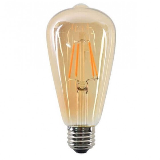 Λάμπα LED Ε27 ST64 Αχλαδωτή Μελί 2200K 10W Dim