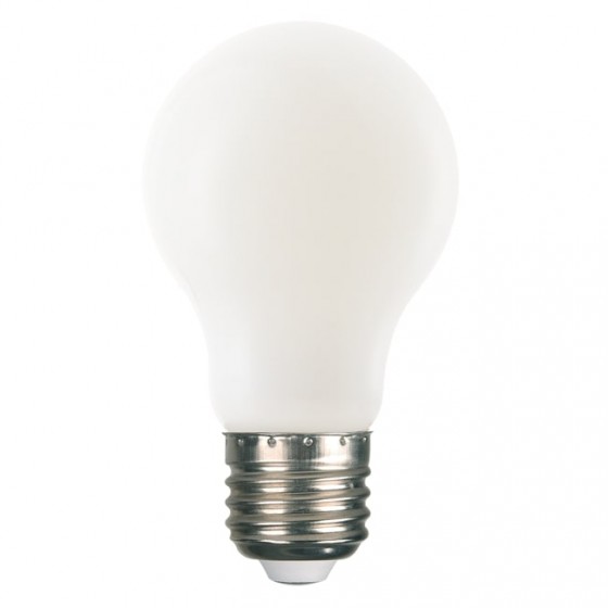 Λάμπα LED Ε27 Α60 Λευκή Frost Φυσικό Φως 8W Dim